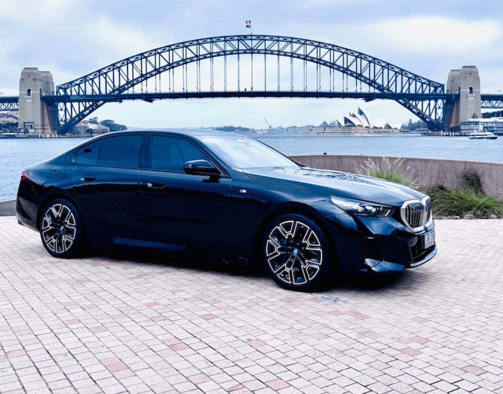 Evoke BMW in front of Sydney Harbour Bridge