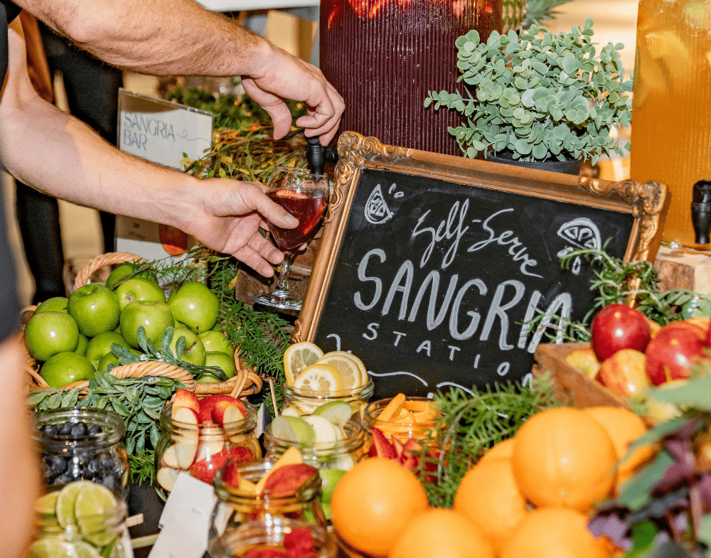 Flavours Catering sangria table