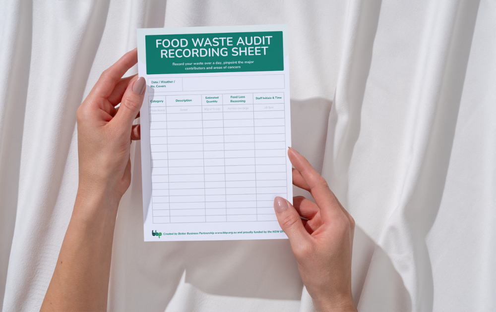 BBP Food Waste Audit recording sheet