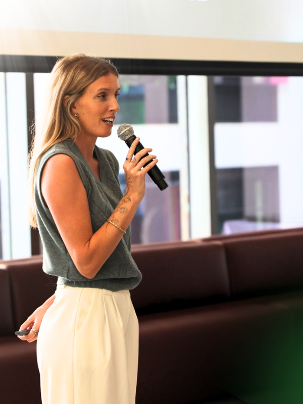 BBP Program Officer Louella speaking at City Switch event in North Sydney