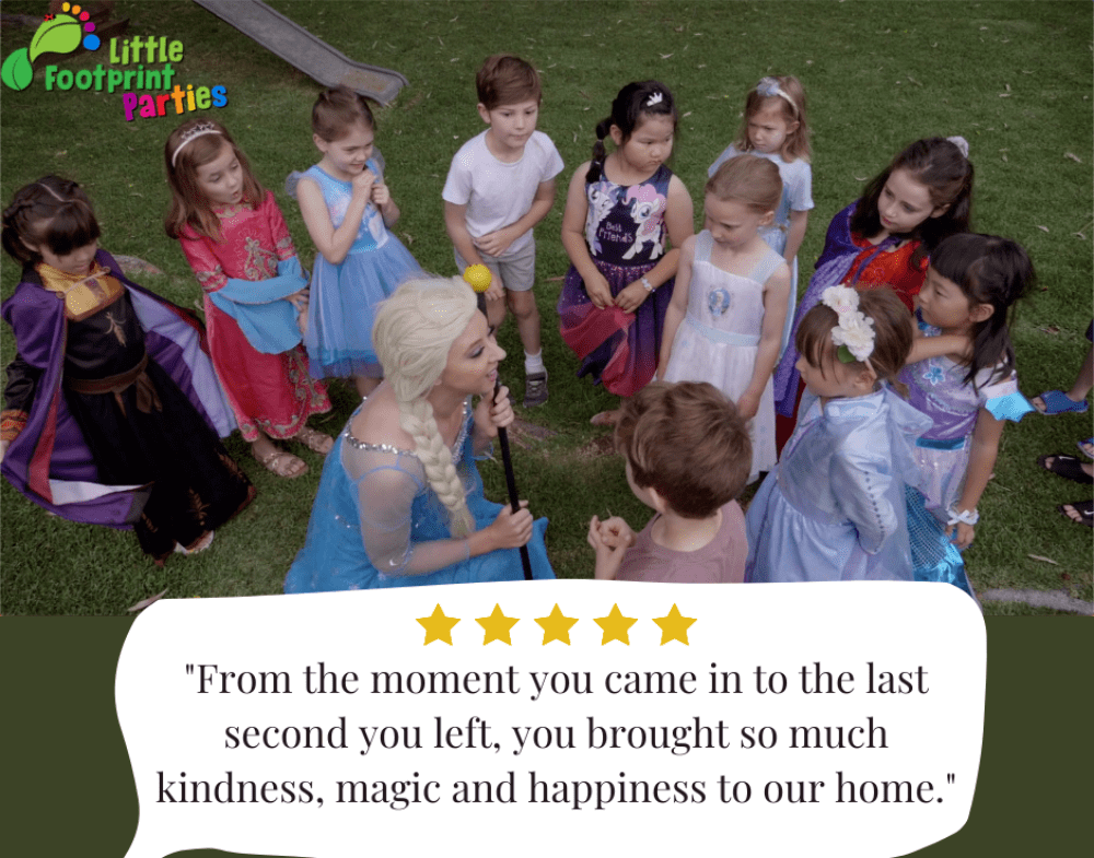 Little footprint parties entertainer and children