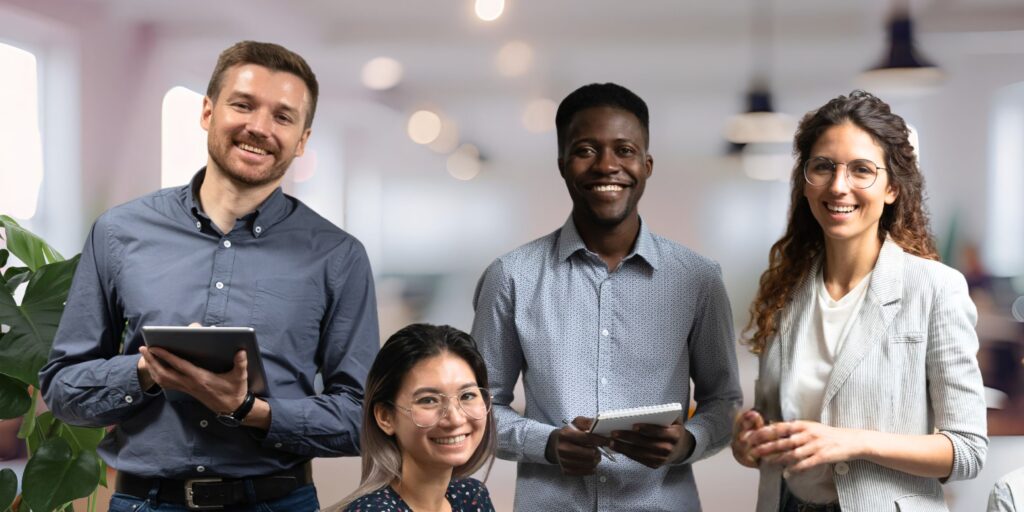 Three Happy staff members