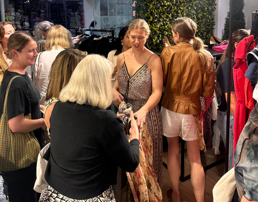 Swap in the City event with shoppers /swappers