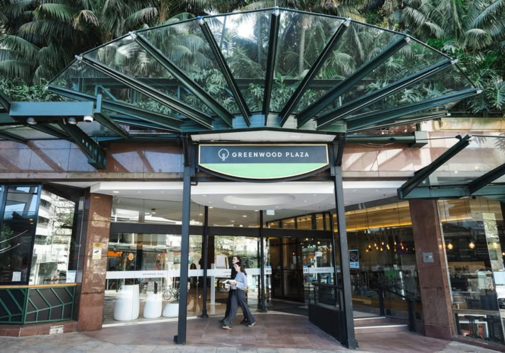 Greenwood Plaza outside
