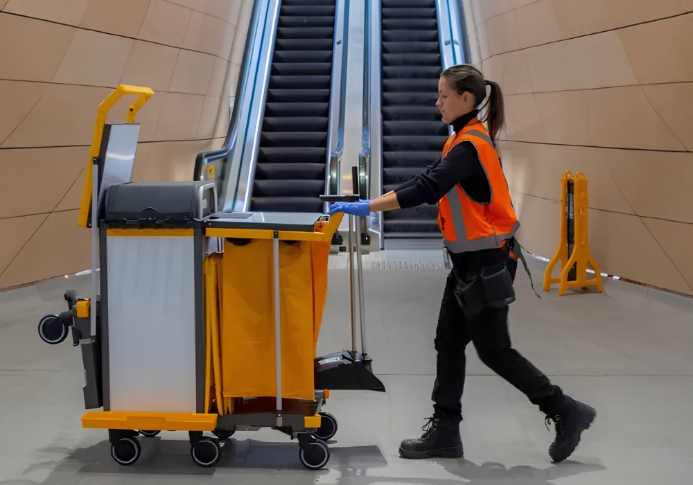 Olinga cleaning staff